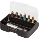 RS PRO Torx, Pozidriv, Phillips Bit Holder Set Stainless Steel, 1/4 in Hex Shank, 25 mm, 7 Pieces 125-0434