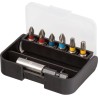 RS PRO Torx, Pozidriv, Phillips Bit Holder Set Stainless Steel, 1/4 in Hex Shank, 25 mm, 7 Pieces 125-0434