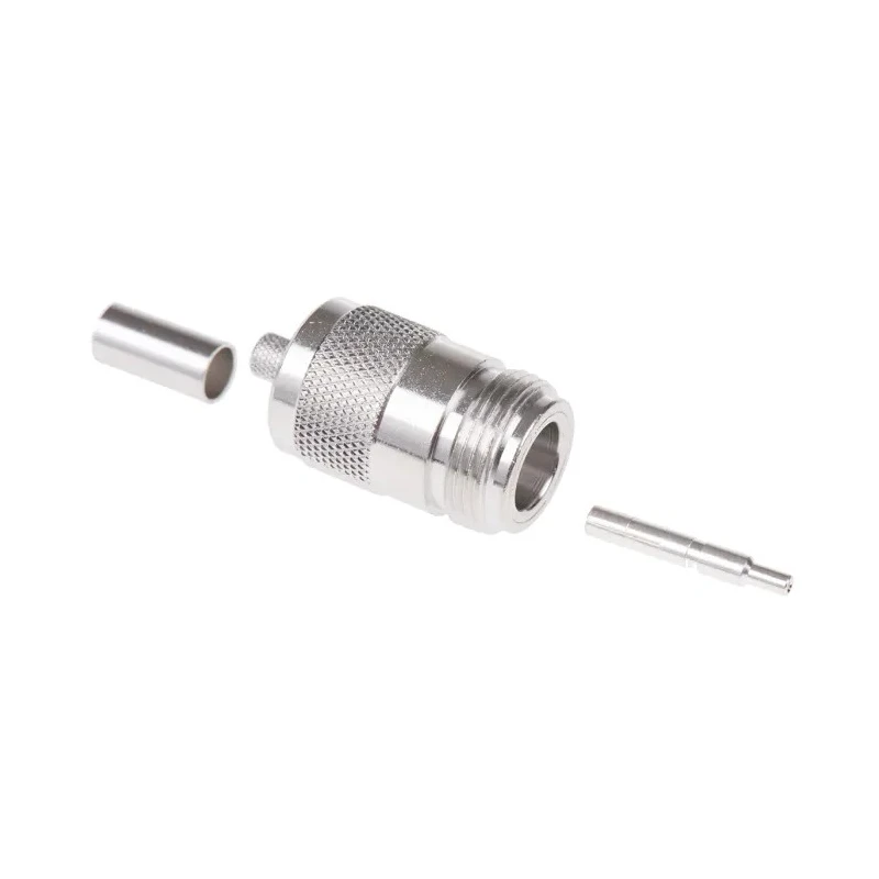 Telegartner N Series Coaxial Connector, Cable Mount, Female N Connector, 50 Ω, Straight Body, Crimp, J01021A0063