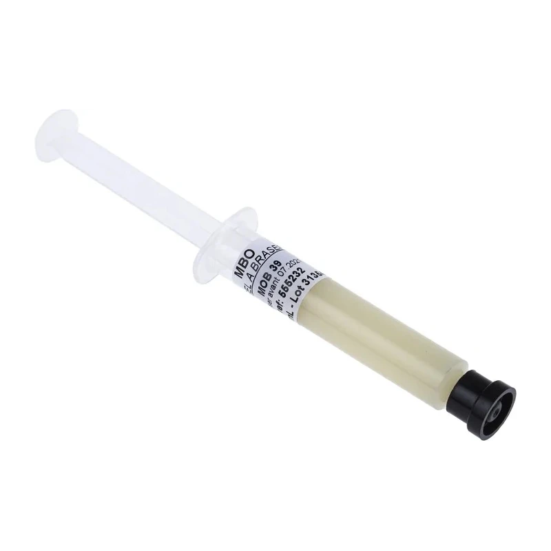 MBO Lead Free Solder Flux Gel Syringe 10 cm³ GEL FLUX MOB 39 - SERINGUE DE 10CC