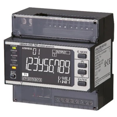 Omron KM-N2-FLK Motor Load Monitor, 6A, 100–270V AC, 4 Circuits, IP20, Current Transformer