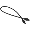 Molex 4 Way Female Micro-Fit 3.0 Wire to Board Cable, 500 mm, PVC Jacket, 250V AC, 5A Current, Black 245132-0405
