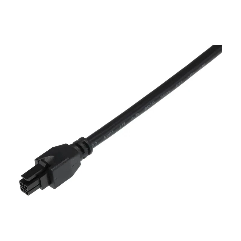Molex 4 Way Female Micro-Fit 3.0 Wire to Board Cable, 500 mm, PVC Jacket, 250V AC, 5A Current, Black 245132-0405