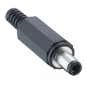 Lumberg Straight DC Jack Male Cable Mount, 2A, 24.0V, Nickel-Plated, 46.5 mm Length 1633 03