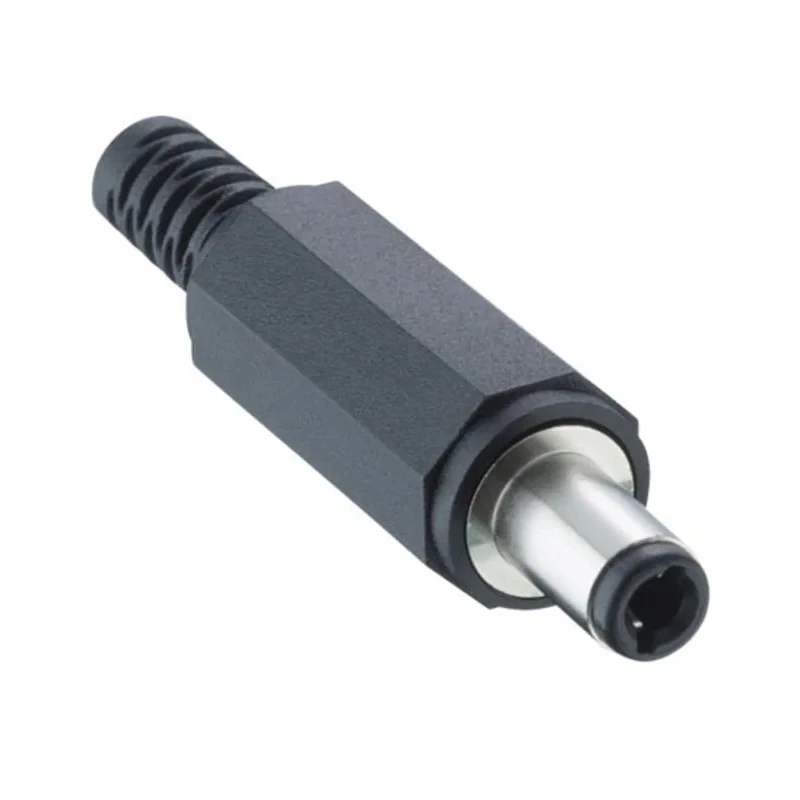 Lumberg Straight DC Jack Male Cable Mount, 2A, 24.0V, Nickel-Plated, 46.5 mm Length 1633 03