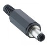Lumberg Straight DC Jack Male Cable Mount, 2A, 24.0V, Nickel-Plated, 46.5 mm Length 1633 03