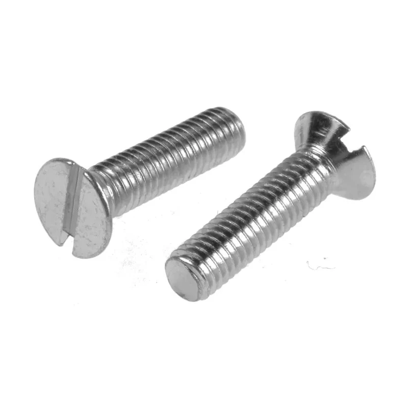 RS PRO Slot Countersunk Steel Machine Screw, M5 Thread, 20 mm Length, DIN 963, Zinc Plated Steel, 553-936