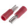 RS PRO Red Insulated Female Spade Connector Crimp 2.8 x 0.5 mm Tab 22 - 16 AWG 19mm 125-1944