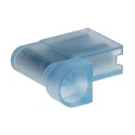 RS PRO Blue Insulated Female Spade Connector, Crimp, 6.35 x 0.8 mm Tab Size, 16–14 AWG, Nylon Angled Flag Terminal 125-1950