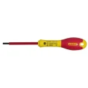 Stanley Insulated Screwdriver, 75 mm Blade, VDE 1000V Approved, Soft Grip Handle, 0-65-411