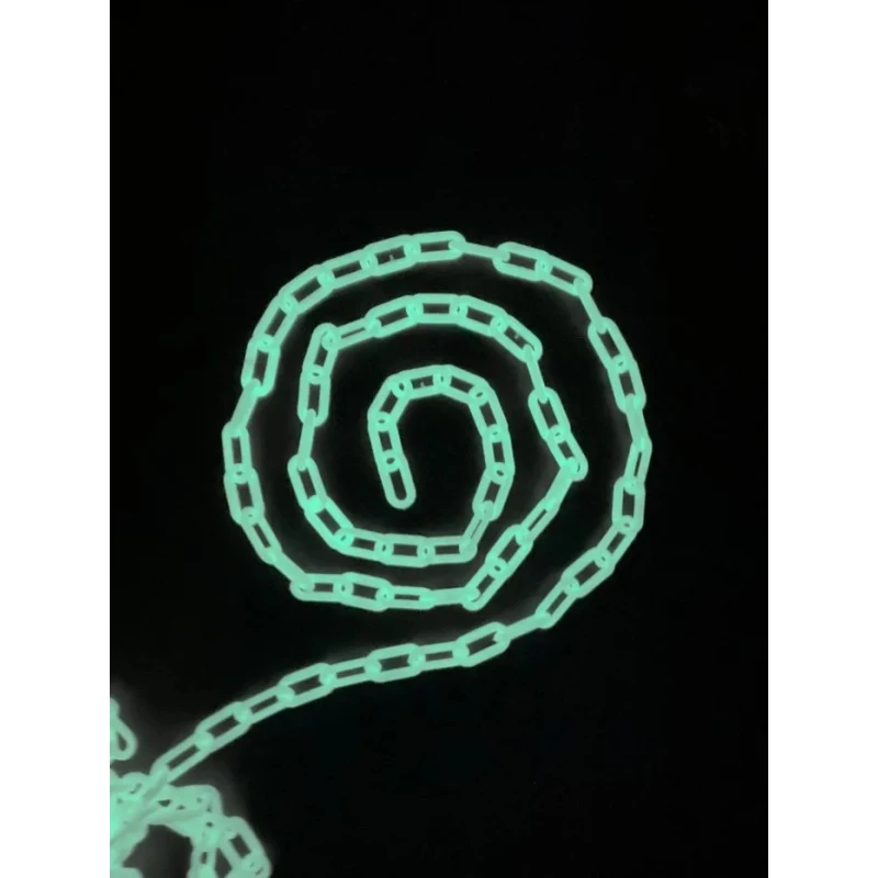 RS PRO Green Barrier Chain Polypropylene Chain Barrier 25m, Fluorescent, 8mm Diameter 125-2182