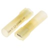 RS PRO Yellow Insulated Female Spade Connector Crimp, 6.35 x 0.8 mm Tab, 12 AWG to 10 AWG, Tin Brass, 37mm, 125-1976
