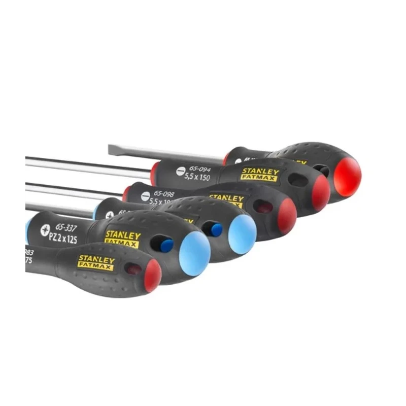 Stanley Pozidriv Standard Screwdriver Set 6-Piece Chrome Vanadium Soft-Grip 0-65-428