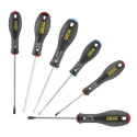 Stanley Pozidriv Standard Screwdriver Set 6-Piece Chrome Vanadium Soft-Grip 0-65-428