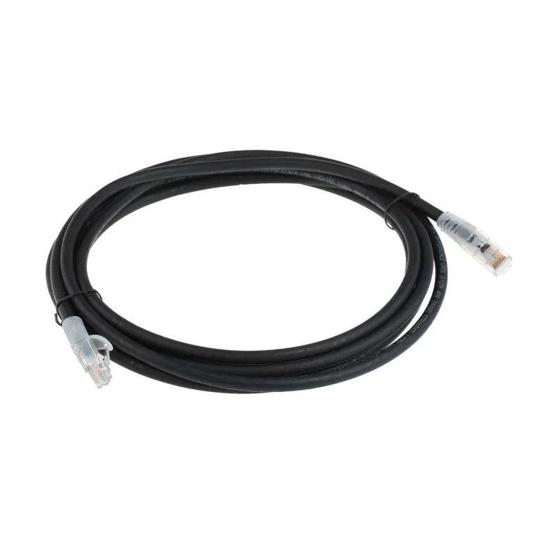 RS PRO Cat6 Ethernet Cable 3m Black Low Smoke Zero Halogen RJ45 Male to RJ45 Male U/UTP 30V 556-229