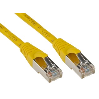 RS PRO Cat5e Ethernet Cable 1 m Yellow RJ45 Male to RJ45 Male F/UTP PVC 556-247