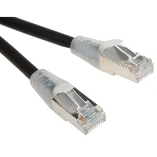 RS PRO Cat6 Ethernet Cable F/UTP Low Smoke Zero Halogen, 10m, Black, RJ45 Male to Male 556-354