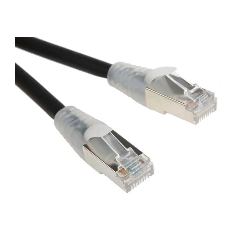 RS PRO Cat6 Ethernet Cable F/UTP Low Smoke Zero Halogen, 10m, Black, RJ45 Male to Male 556-354