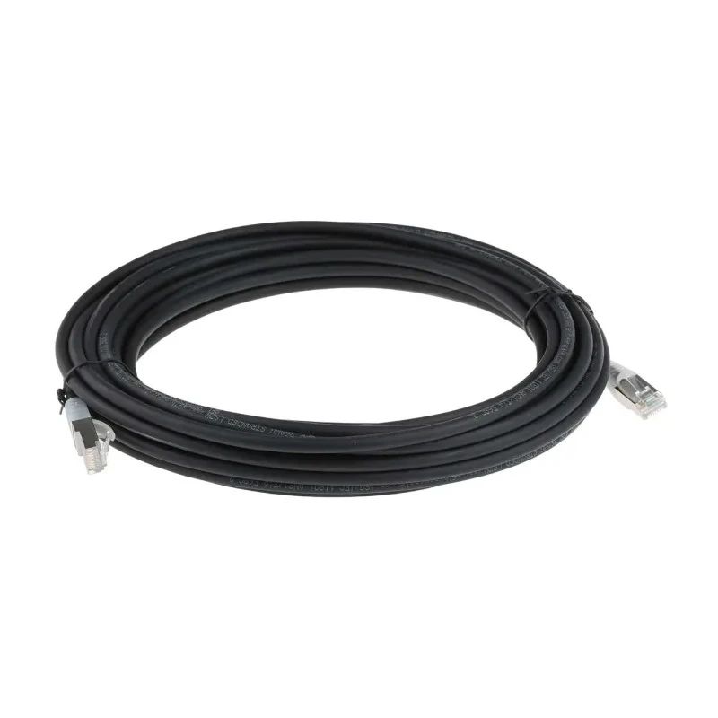 RS PRO Cat6 Ethernet Cable F/UTP Low Smoke Zero Halogen, 10m, Black, RJ45 Male to Male 556-354