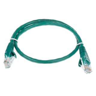 RS PRO Cat5e Ethernet Cable 0.5 m Green RJ45 Male to RJ45 Male U/UTP PVC 30V 556-538