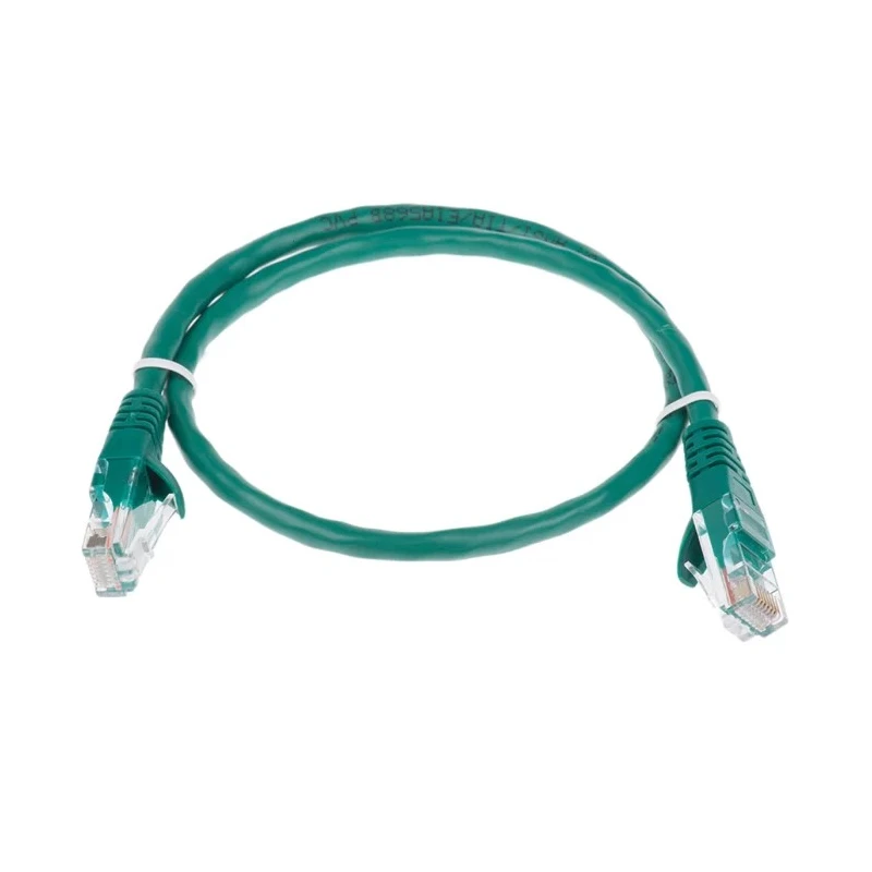 RS PRO Cat5e Ethernet Cable 0.5 m Green RJ45 Male to RJ45 Male U/UTP PVC 30V 556-538