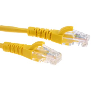 RS PRO Cat5e Ethernet Cable 5 m Yellow RJ45 Male to RJ45 Male U/UTP LSZH 30V 556-443