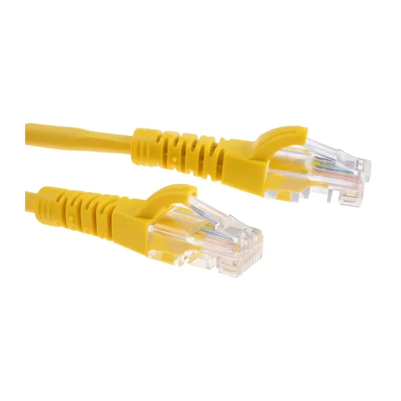 RS PRO Cat5e Ethernet Cable 5 m Yellow RJ45 Male to RJ45 Male U/UTP LSZH 30V 556-443