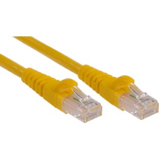 RS PRO Cat6 Ethernet Patch Cable, Unshielded, 5m, RJ45 Male to Male, Yellow, PVC Jacket 556-550