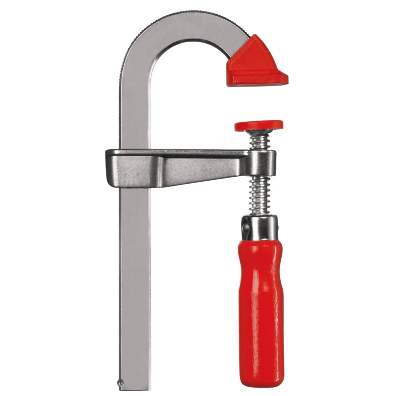 Bessey F Clamp Chrome Finish, Jaw Opening 200mm, Jaw Depth 50mm, Clamping Force 1.5kN LMU20/5