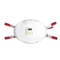 3M Disposable Face Mask, Valved, 5 Per Pack, 8000 Series, Cool Flow Valve, White FFP3