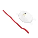 3M Disposable Face Mask, Valved, 5 Per Pack, 8000 Series, Cool Flow Valve, White FFP3