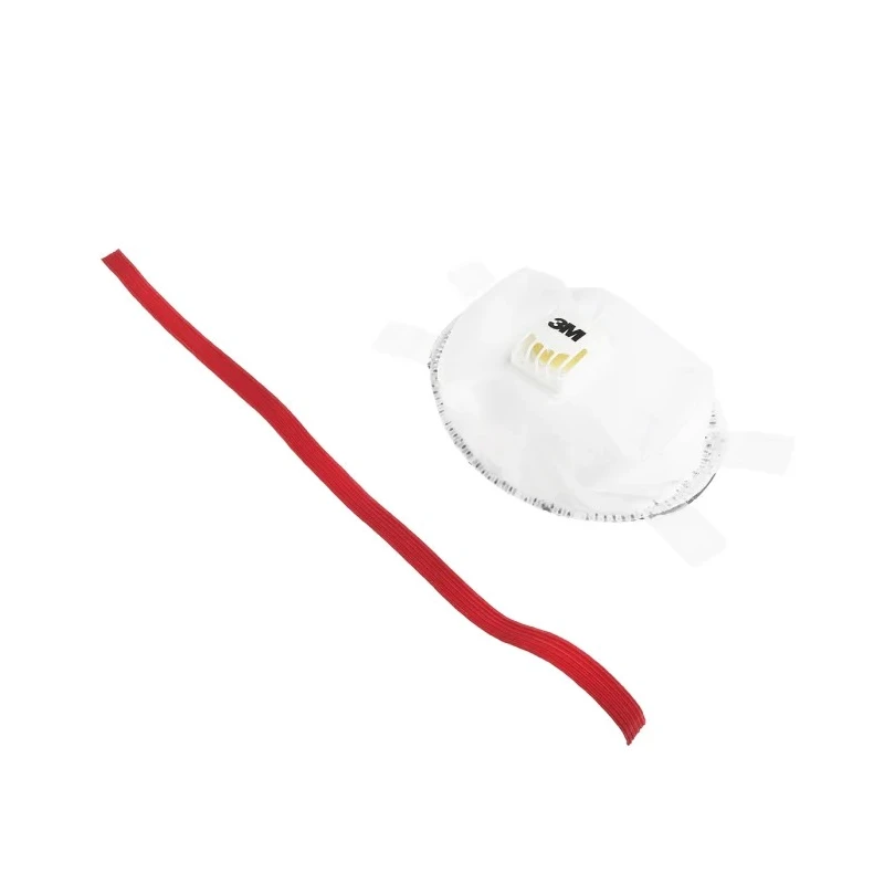 3M Disposable Face Mask, Valved, 5 Per Pack, 8000 Series, Cool Flow Valve, White FFP3