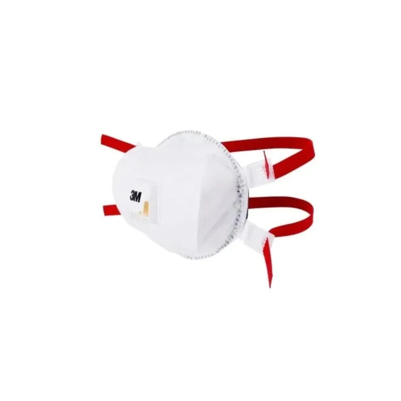 3M Disposable Face Mask, Valved, 5 Per Pack, 8000 Series, Cool Flow Valve, White FFP3