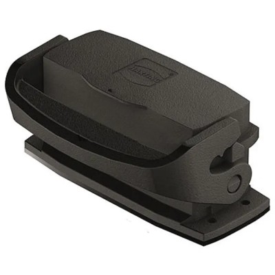 HARTING Han-Eco Range Heavy Duty Power Connector Housing 1 Lever Bulkhead Mount Polyamide IP65 16A 19460160302