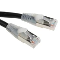 RS PRO Cat5e Ethernet Cable RJ45 Male to RJ45 Male, Shielded PVC, 1m, Black 556-960