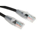 RS PRO Cat5e Ethernet Cable, RJ45 Male to RJ45 Male, Unshielded PVC, Black, 0.5 m 557-026