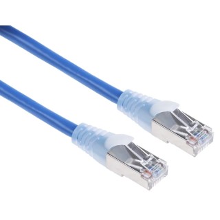RS PRO Cat5e Ethernet Cable, 10m, F/UTP PVC, RJ45 Male to Male, Blue, 30V 557-054