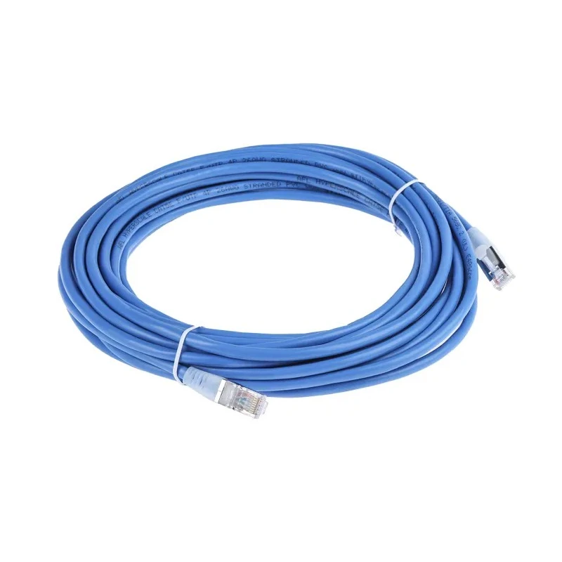 RS PRO Cat5e Ethernet Cable, 10m, F/UTP PVC, RJ45 Male to Male, Blue, 30V 557-054
