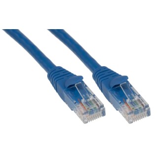 RS PRO Cat5e Ethernet Cable, 0.5 m, Blue, RJ45 Male to Male, U/UTP PVC 557-250
