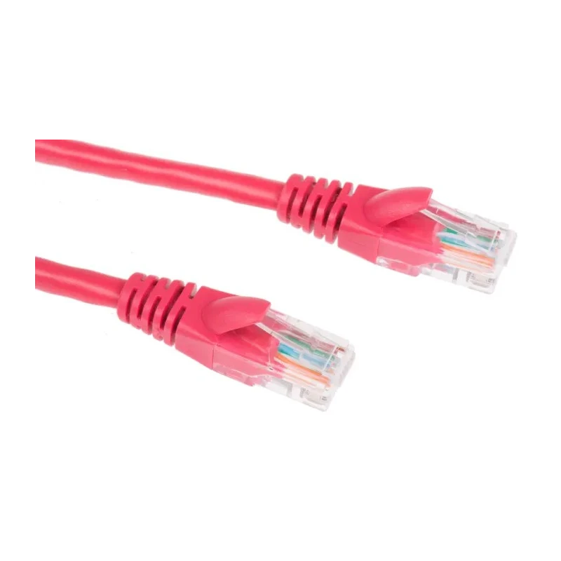 RS PRO Cat5e Ethernet Cable 5m Red RJ45 Male to RJ45 Male U/UTP PVC 557-272