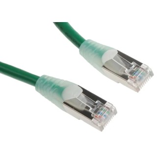 RS PRO Cat5e Ethernet Cable, 2 m, Green, RJ45 Male to Male, F/UTP PVC, 30V 557-379