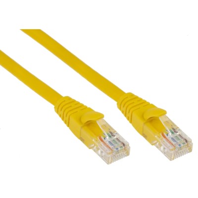 RS PRO Cat5e Ethernet Cable, 3 m, Yellow, RJ45 Male to RJ45 Male, U/UTP PVC 557-288