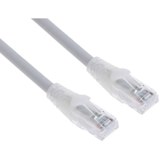 RS PRO Cat6 Ethernet Cable 3m Grey, RJ45 Male to Male, U/UTP Low Smoke Zero Halogen 30V 557-408