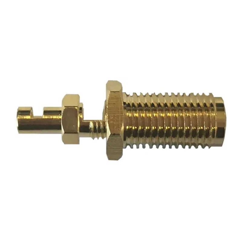 RF Solutions CON Series Coaxial Connector Panel Mount Female SMA, 50 Ω, Straight, Solder, Gold-Plated Brass CON-SMAF-RG178S