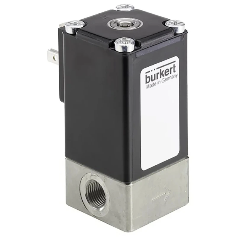 Burkert Proportional Solenoid Valve, 2 Port, Normally Closed, Stainless Steel, 24V DC, 3.18 mm Orifice, Model 239078
