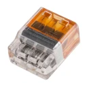 TE Connectivity Push Grip Splice Connector Uninsulated Orange 12–22 AWG Thermoplastic Tin 2299515-1