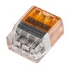 TE Connectivity Push Grip Splice Connector Uninsulated Orange 12 - 22 AWG Thermoplastic Tin 2299515-1