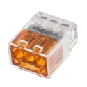 TE Connectivity Push Grip Splice Connector Uninsulated Orange 12–22 AWG Thermoplastic Tin 2299515-1
