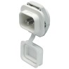 Schurter S16 Straight Panel Mount IEC Connector Male 250V 15A 3 Pole Solder Termination 4312.0009