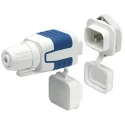 Schurter S16 Straight Panel Mount IEC Connector Male 250V 15A 3 Pole Solder Termination 4312.0009